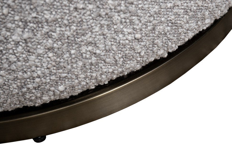 Кресло Verona вращающееся, букле серый Orso-SER/бронза 70*77*80см (TT-00016876)