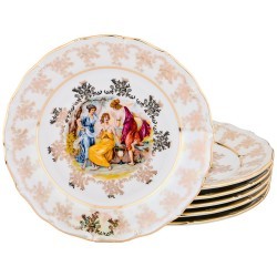 Набор тарелок из 6 шт."мадонна" диаметр 25 см. Elisabeth Bohemia Original (662-689)