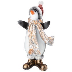 Фигурка декоративная "пингвин в шапке и в шарфе" высота=17см Lefard (169-712)