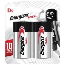 Батарейки алкалиновые Energizer Max LR20 (D) 2 шт E301533400 (454660) (65529)