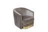 Кресло велюровое серо-коричневое 82*91*83см (TT-00005094)