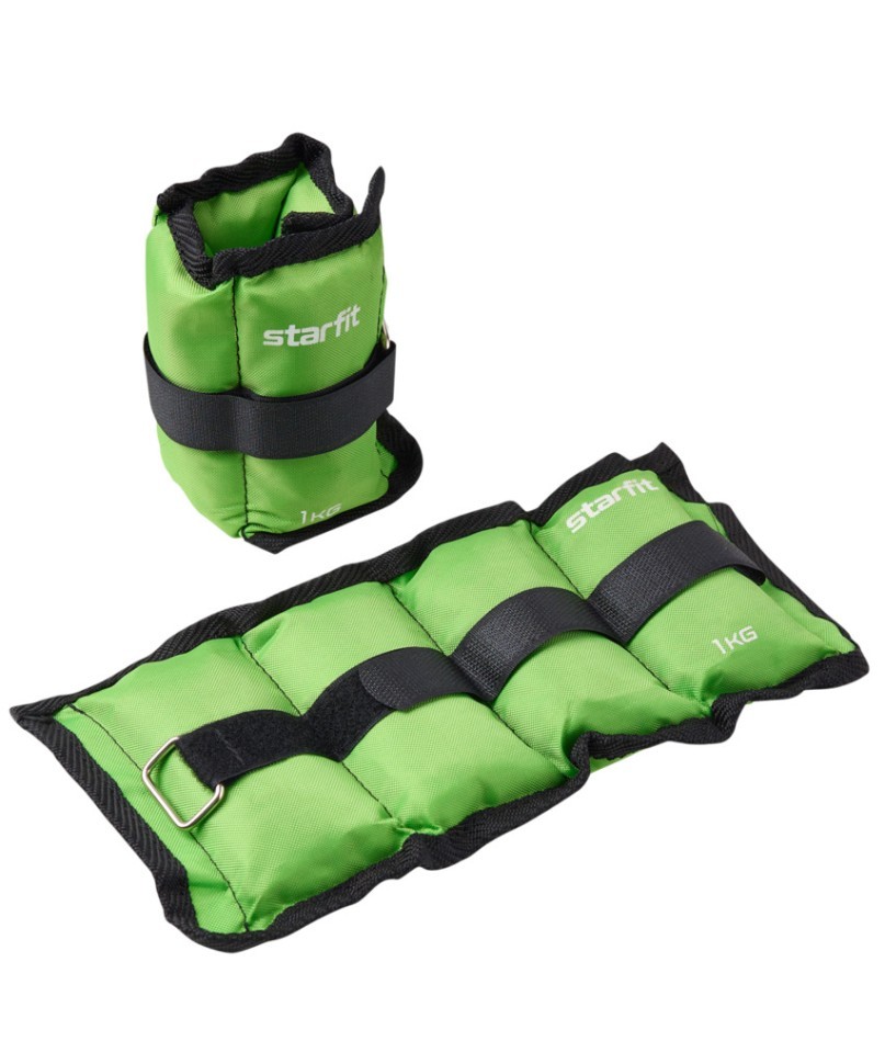 Утяжелители Starfit WT-401, 1 кг, зеленый (1121632)