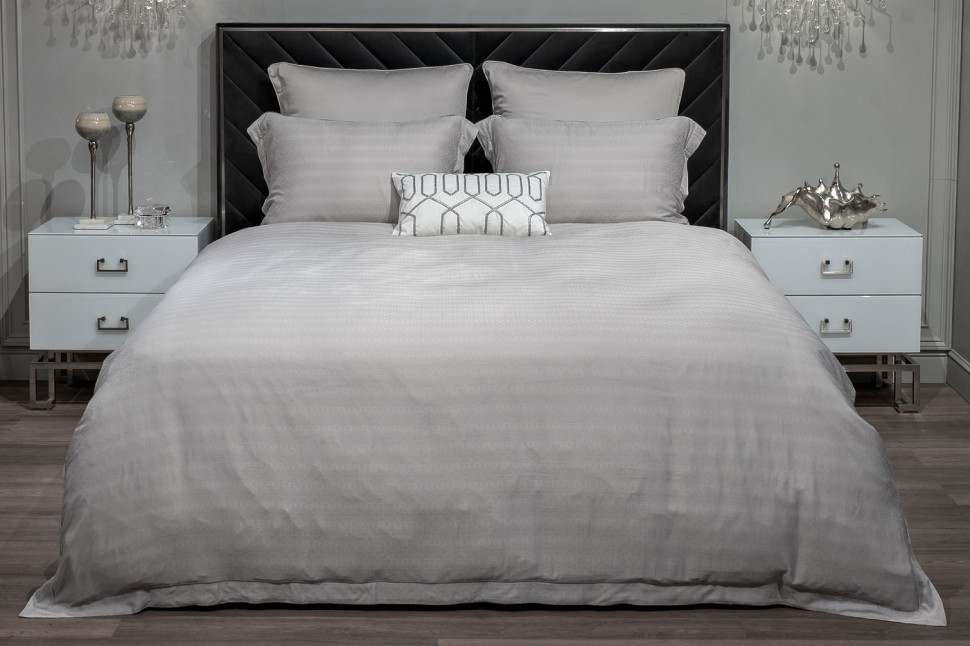 Комплект постельного белья Гарда, бамбук, серый Полуторный (145*210) (TT-00014568)