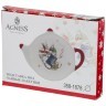 Подставка под чайные пакетики "зимняя забава" 12*8,5*1,5 см. Agness (358-1678)