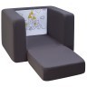 Раскладное бескаркасное (мягкое) детское кресло серии "Дрими", цвет Элис+Дрим (PCR320-78)