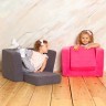 Раскладное бескаркасное (мягкое) детское кресло серии "Дрими", цвет Элис+Дрим (PCR320-78)