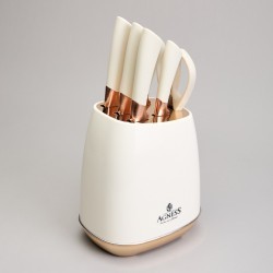 Набор ножей agness  на пластиковой подставке, 7 предметов Agness (911-785)