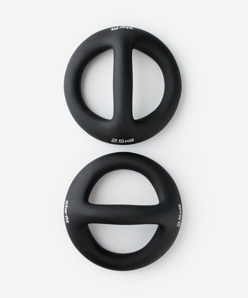 Гантели-упоры для отжиманий STARFIT DB-801 2,5 кг, черный (2126010)