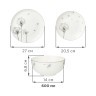 Обеденный набор lefard dandelion 18пр, 20,5/27/14см (87-224) 