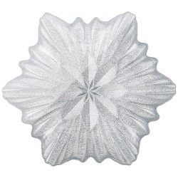 Блюдо "snowflake" silver shiny 25см АКСАМ (339-232)