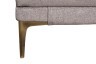Банкетка Прима(Prima) 160 на метал опорах коричневая Natur-KOR 40*160*40см (TT-00017011)