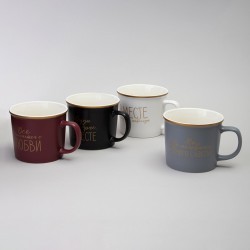 Набор кружек lefard 4шт 370 мл Lefard (260-1014)