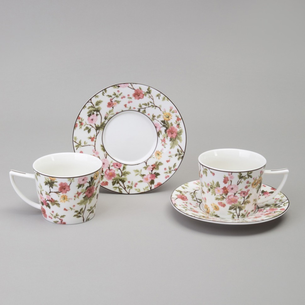 Чайный набор lefard "blossom" на 2 пер. 4 пр. 250 мл Lefard (165-586)