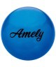 Мяч для художественной гимнастики AGB-101, 15 см, синий, с блестками (402283)