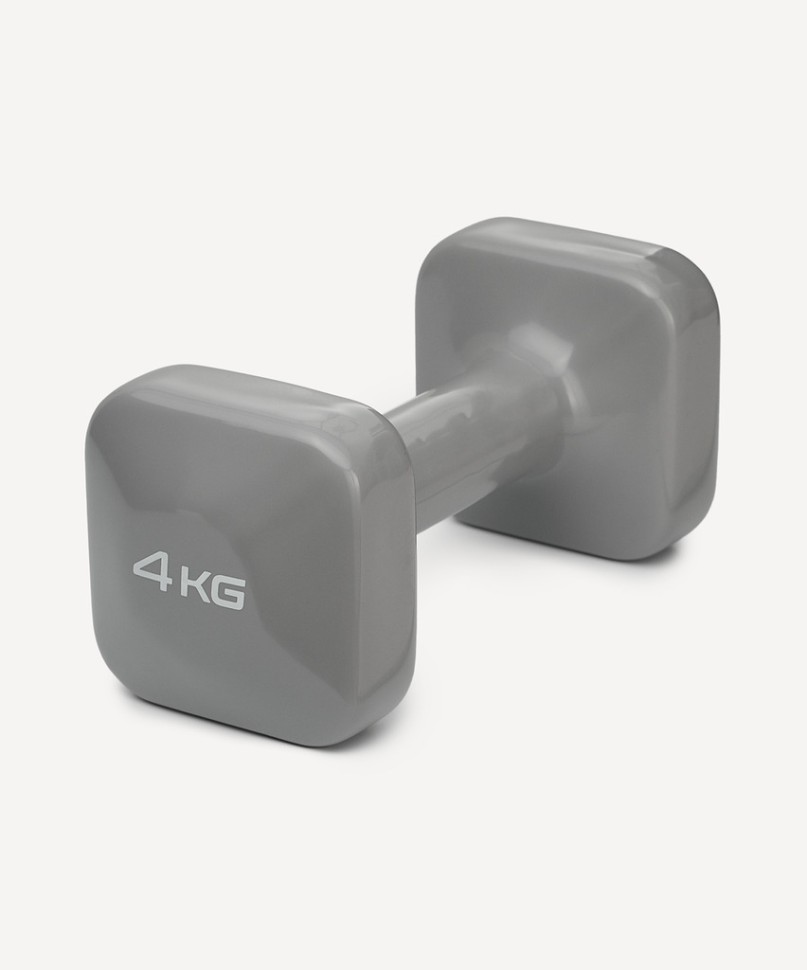 Гантель виниловая STARFIT DB-106 4 кг, темно-серый (2119190)