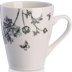 Кружка 340мл Цветы Василек Black LR (9-31227-2)