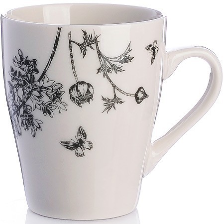 Кружка 340мл Цветы Василек Black LR (9-31227-2)