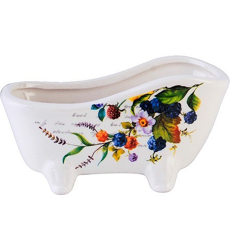 Подставка для губки 170мл 12х6х6,2см Лесные ягоды с лимонами доломит LR (60144)