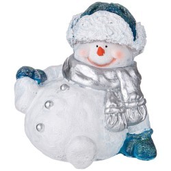 Фигурка декоративная "снеговичок в шапке " высота=30см Lefard (169-597)
