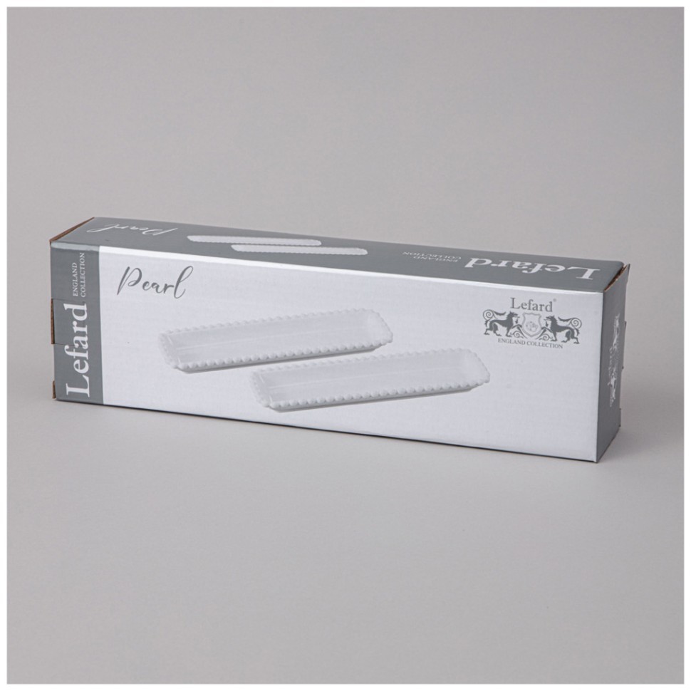 Набор блюд lefard "pearl" прямоуг. 2 шт. 29*7,5*3 см Lefard (761-098)