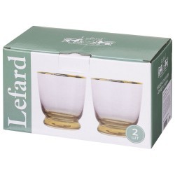 Набор стаканов "twist & shine" pink, 2 шт/360 мл Lefard (687-004)