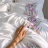 Кпб, евро, "irises" белый, сатин, хлопок 100%, подод.200х220-1шт, пр.240х240-1шт, нав.50х70-2шт Lefard (989-001-15)