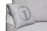 Диван Портофино(Portofino) 200 двухм раскл с кантом букле серый Orso-Ser+Enzo902 (TT-00017014)