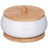 Банка с дерев. крышкой lefard "native" 11,5*8  см на дерев. подставке Lefard (587-189)