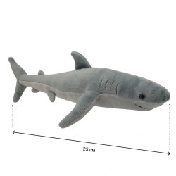 Мягкая игрушка Большая белая акула, 25 см (K7923-PT)