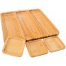 Набор 4пр (поднос + 3 подставки) из бамбука 32х32х2см Mayer&Boch (28319)