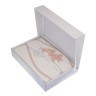 Халат махровый percive  , 100% хлопок , размер 48-50, крем/гр розовый Elwin Tekstil (835-035) 