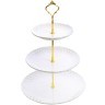 Конфетница 3ярус 15-20-25см фарфор LR (60025)
