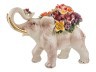 Статуэтка "слон с цветами" длина=43 см.высота=32 см.(кор=1шт.) Lefard (92-003)