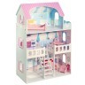 Деревянный кукольный домик "Валери Шарм", с интерьером и мебелью 6 предметов, для кукол 25 см (PD318-22)