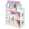 Деревянный кукольный домик "Валери Шарм", с интерьером и мебелью 6 предметов, для кукол 25 см (PD318-22)