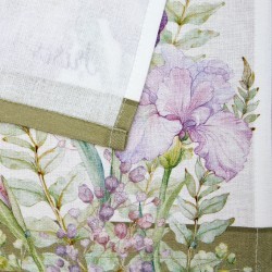 Набор полотенец из 2 шт "ирисы"40х60см, 100% хлопок,белый ,твил Lefard (850-743-63)