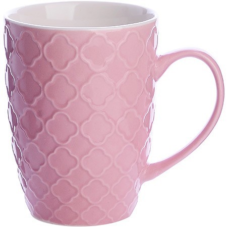 Кружка 340мл с рельефом Pink LR (9-31352-3)