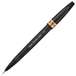 Ручка-кисть Pentel Brush Sign Pen Artist оранжевая SESF30C-F (69540)