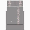 Кпб, евро, "irises" серый, сатин, хлопок 100%, подод.200х220-1шт, пр.240х240-1шт, нав.50х70-2шт Lefard (989-001-14)
