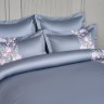 Кпб, евро, "irises" серый, сатин, хлопок 100%, подод.200х220-1шт, пр.240х240-1шт, нав.50х70-2шт Lefard (989-001-14)