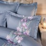 Кпб, евро, "irises" серый, сатин, хлопок 100%, подод.200х220-1шт, пр.240х240-1шт, нав.50х70-2шт Lefard (989-001-14)
