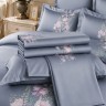 Кпб, евро, "irises" серый, сатин, хлопок 100%, подод.200х220-1шт, пр.240х240-1шт, нав.50х70-2шт Lefard (989-001-14)