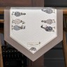 Дорожка на стол "family farm", 45х145см, капучино жак, 100% хлопок, твил Lefard (850-749-36)