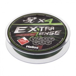 Шнур плетеный Helios Extrasense X4 PE 1.5/22LB 0,22мм 150м Green HS-ES-X4-1.5/22LB (76108)