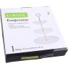 Конфетница 3ярус 15-20-25см фарфор LR (60013)
