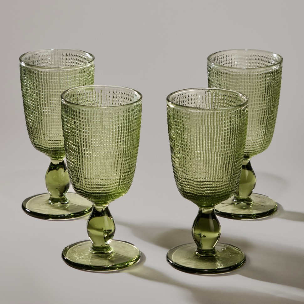 Набор бокалов "tempo" green 4 шт./280 мл Lefard (355-390)