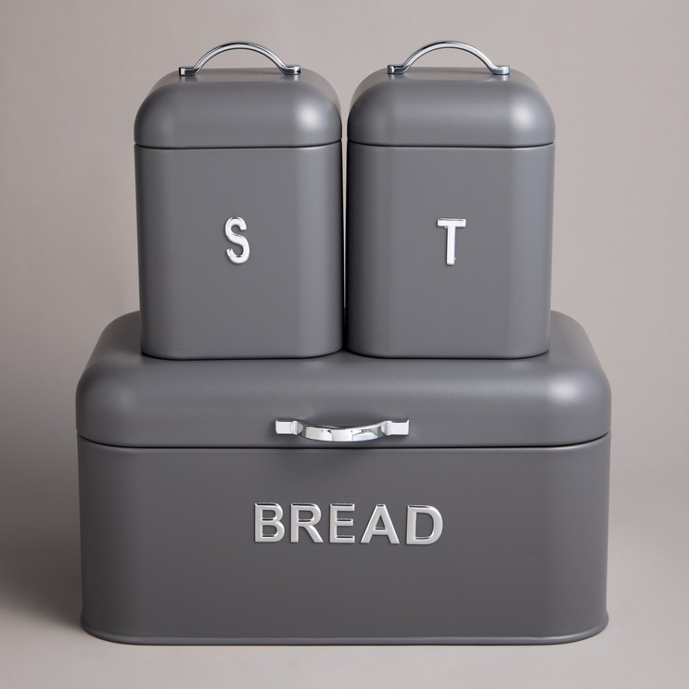 Хлебница agness 30х19,5х15,5см с 2-мя банками д/сып. прод. d11,5см, h16,5см Agness (938-086)