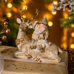 Статуэтка "дети на олене" 14,5х7х14 см Lefard (162-1282) Статуэтка "дети на олене" 14,5х7х14 см Lefard (162-1282)