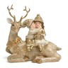 Статуэтка "дети на олене" 14,5х7х14 см Lefard (162-1282)