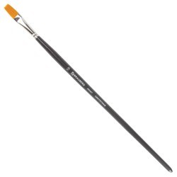 Кисть художественная синтетика жесткая плоская № 10 длинная ручка 200667 (5) (69410)